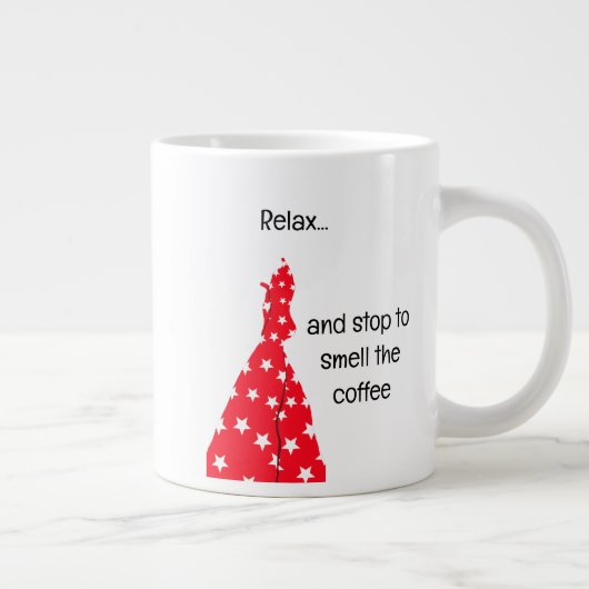 Ontspan Stop om de koffie Mok te ruiken (Rechts)