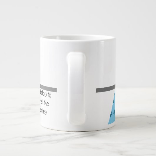 Ontspan Stop om de koffie Mok te ruiken (Achterkant)