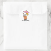 Ontspan tot de max! ronde sticker (Tas)
