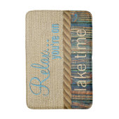 Ontspan u op het Quote Lake Time Badmat (Voorkant Verticaal)