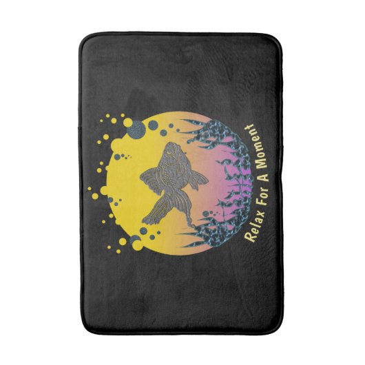 Ontspan uw gedachten onder het Zee en personalisee Badmat (Voorkant Verticaal)