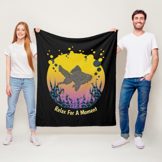 Ontspan uw gedachten onder het Zee en personalisee Fleece Deken (In situ)