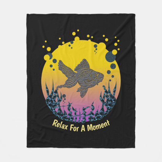 Ontspan uw gedachten onder het Zee en personalisee Fleece Deken (Voorkant)