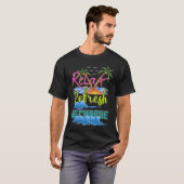 Ontspan Verfris Oplaad Vakantie T-shirt (Voorkant volledig)