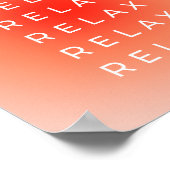 Ontspan Verloop Poster (Hoek)