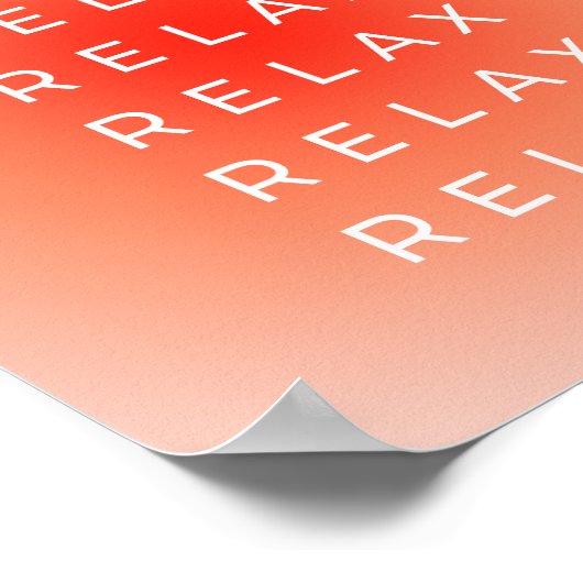 Ontspan Verloop Poster (Hoek)