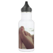ontspan voeten op het dashboard waterfles (Rechts)