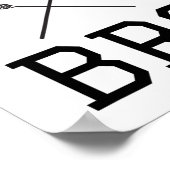 Ontspan voor grappige Lax Typography Lacrosse Gift Poster (Hoek)