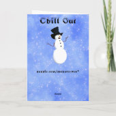 Ontspan Wenskaart Kaart (Achterkant)