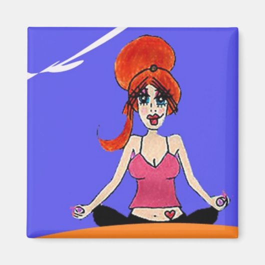 Ontspan yoga magneet (Voorkant)