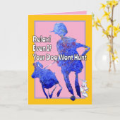 Ontspan, zelfs als uw hond niet op verjaardagshond kaart (Gele Bloem)