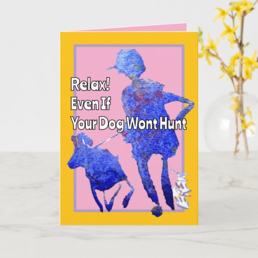 Ontspan, zelfs als uw hond niet op verjaardagshond kaart (Gele Bloem)