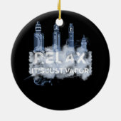 Ontspan zijn Just Vapor Vape elektronische sigaret Keramisch Ornament (Achterkant)