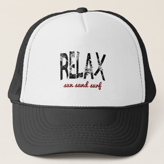 Ontspan Zonne Zand Surf Trucker Pet (Voorkant)