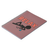 Ontspanmodus – Chill Vibes Sticker Notitieboek (Linkerzijde)