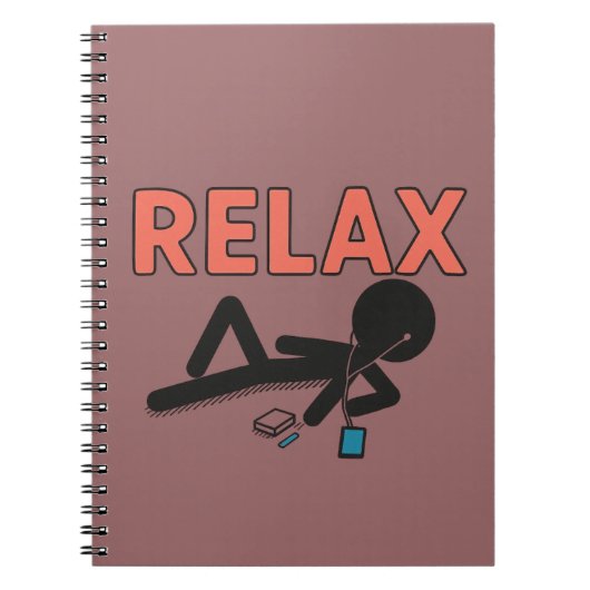 Ontspanmodus – Chill Vibes Sticker Notitieboek (Voorkant)