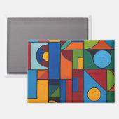 Ontspannen abstract om van te genieten magneet (Voorkant / Achterkant)