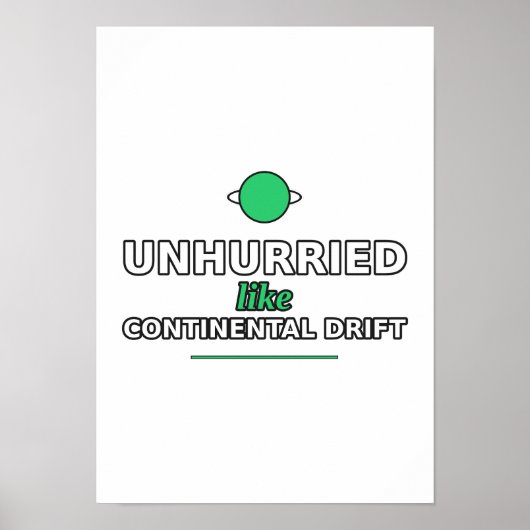 Ontspannen als Poster over Continentverschuiving (Voorkant)