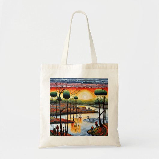 Ontspannen bij de rivier 5 tote bag (Voorkant)