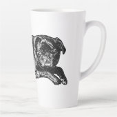 Ontspannen blik, ochtendcomfort latte mok (Rechts)