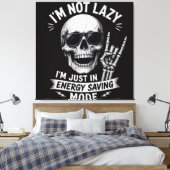 Ontspannen Bot Humor Canvas Afdruk (Insitu (Slaapkamer))