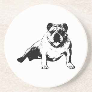 Ontspannen Bulldog Coaster Zandsteen Onderzetter