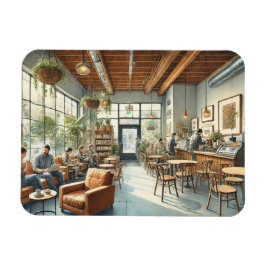 Ontspannen Café in Portland Oregon Magneet