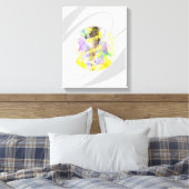 Ontspannen Dame Canvas Afdruk (Insitu (Slaapkamer))