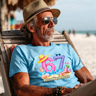 Ontspannen door het strand Pensioen 67 T-shirt