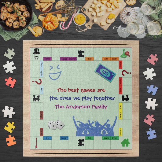 Ontspannen en leuke gezelschapsspellen legpuzzel v