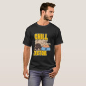 Ontspannen Factor Schattige Pug Slapende Ontspanne T-shirt (Voorkant volledig)