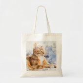 Ontspannen Gemberkat Boodschappentas Tote Bag (Voorkant)