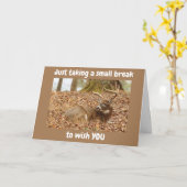 ONTSPANNEN HERT ZEGT GELUKKIG 60e VERJAARDAG Kaart (Gele Bloem)