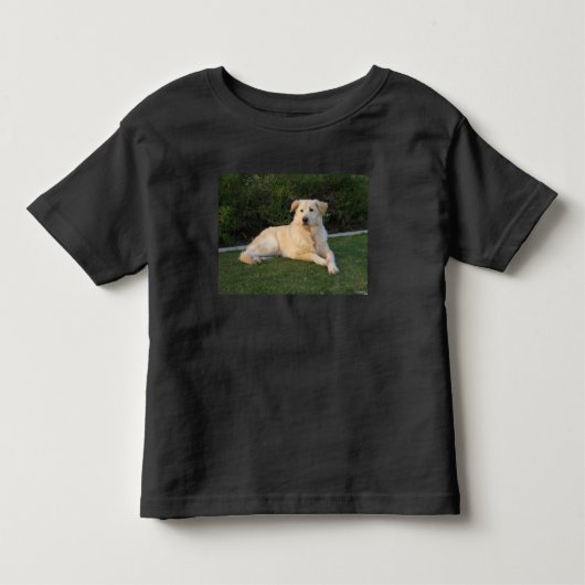 Ontspannen hond kinder shirts (Voorkant)