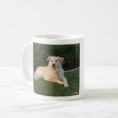 Ontspannen hond koffiemok (Voorkant links)