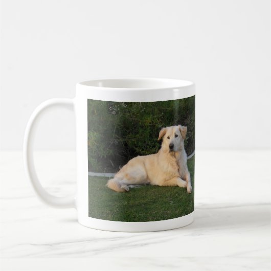 Ontspannen hond koffiemok (Links)
