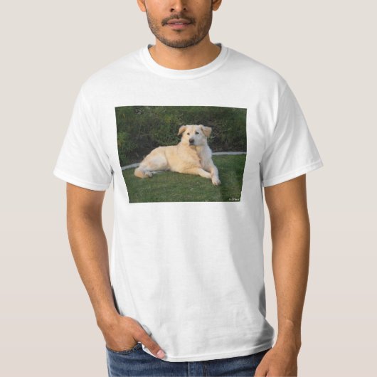 Ontspannen hond t-shirt (Voorkant)