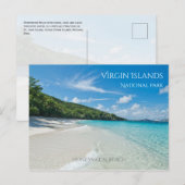 Ontspannen Huwelijksreis Strand, Maagdeneilanden N Briefkaart (Voorkant / Achterkant)