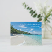 Ontspannen Huwelijksreis Strand, Maagdeneilanden N Briefkaart (Staand voorkant)