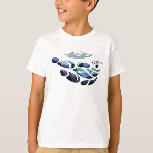 Ontspannen Ijsbeer T-shirt (Voorkant)