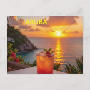 Ontspannen in aruba feestdagenkaart