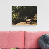 Ontspannen in de Bossen op een Canvas Afdruk (Insitu (Woonkamer))