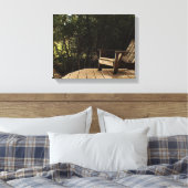 Ontspannen in de Bossen op een Canvas Afdruk (Insitu (Slaapkamer))