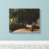 Ontspannen in de Bossen op een Canvas Afdruk (Insitu (Houten vloer))