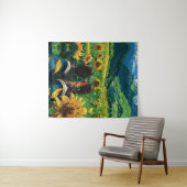 Ontspannen in Sunflower Paradise Wandkleed (In Situ (horizontaal))