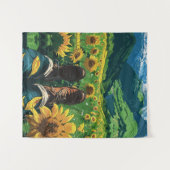 Ontspannen in Sunflower Paradise Wandkleed (Voorkant (horizontaal))