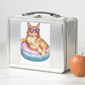 Ontspannen Kat Zomerstemming � Grappige Kat bij he (In situ)