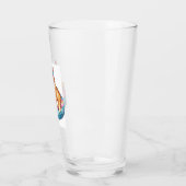 Ontspannen Kat Zomerstemming � Grappige Kitty bij Glas (Links)