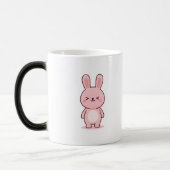Ontspannen Konijn Minimale Kawaii Stijl Magische Mok (Links)