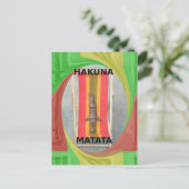 Ontspannen Konijn Vector Kunstwerk Print Design Briefkaart (Staand voorkant)